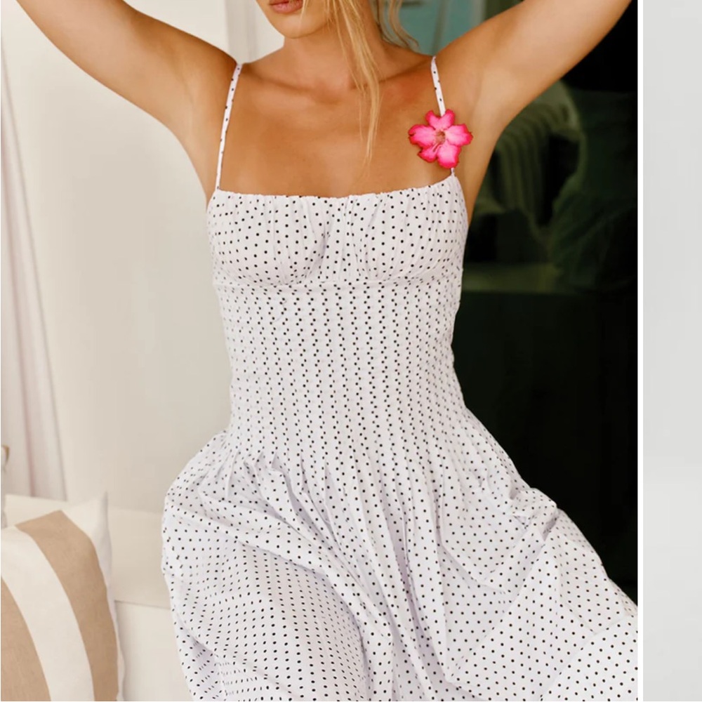 Frankie’s Bikini’s Reign Polka Dot Maxi Dress